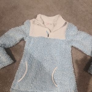 Girls blue and white jacket size - 10-12